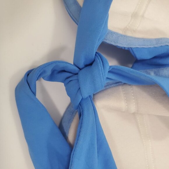 Anne Cole Women's Blue Underwire Halter Neck Tie Back Bikini Top Size S - Picture 3 of 6